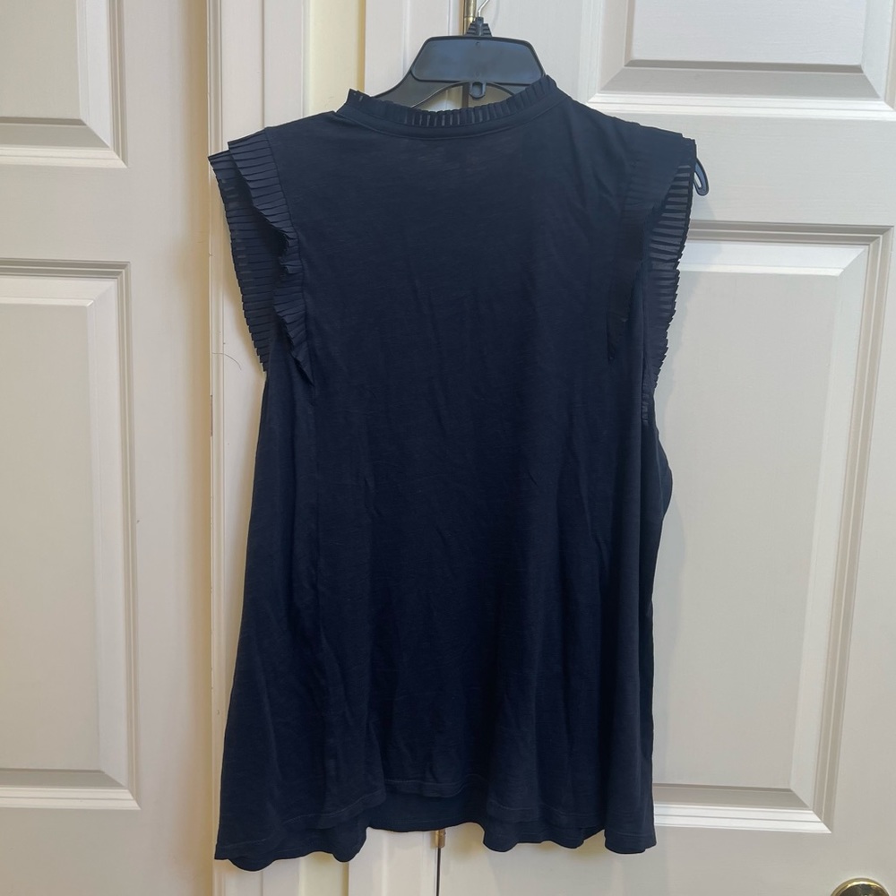 Banana Republic Navy Ruffle Top - Picture 10 of 10